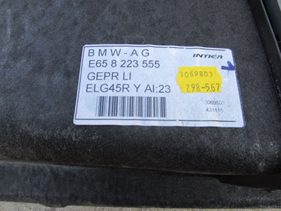 BMW Trunk Molded Carpet, Left 51478223555 E65 E66 745i 745Li4
